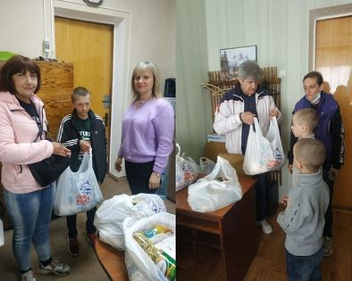 Представители СЖД передали 130 продуктовых наборов нуждающимся семьям Республики