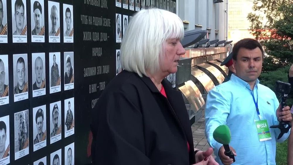 Депутат Народного Совета ЛНР Светлана Гизай, муж которой стал жертвой авиаудара ВСУ по Луганску