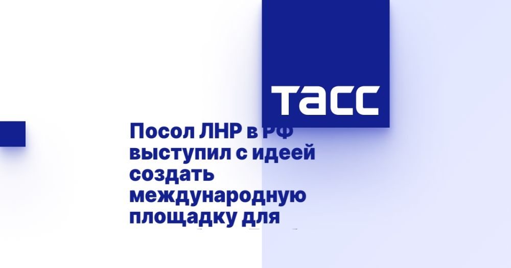 Посол ЛНР в РФ выступил с идеей создать международную площадку для республик Донбасса