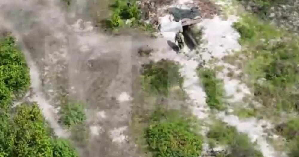 Уничтожение позиций ВСУ артиллерийскими ударами в ДНР сняли с коптера