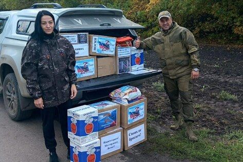 Депутат Народного Совета передал защитникам ЛНР помощь от волонтеров из РФ и ЛГПУ