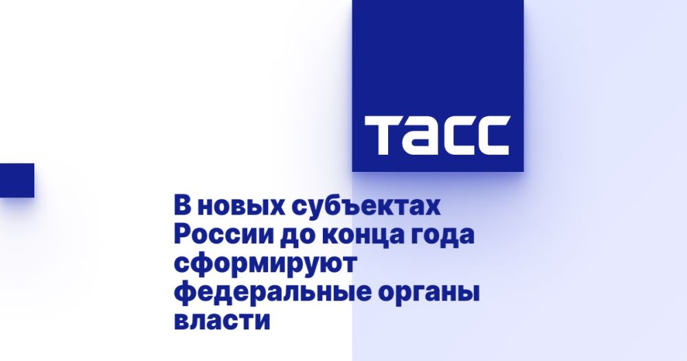 В новых субъектах России до конца года сформируют федеральные органы власти
