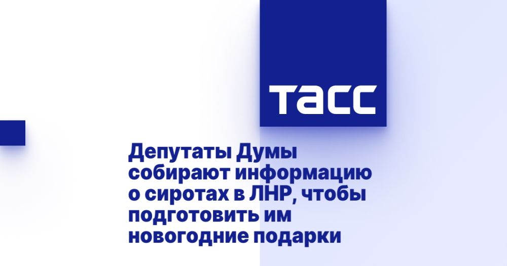 Депутаты Думы собирают информацию о сиротах в ЛНР, чтобы подготовить им новогодние подарки