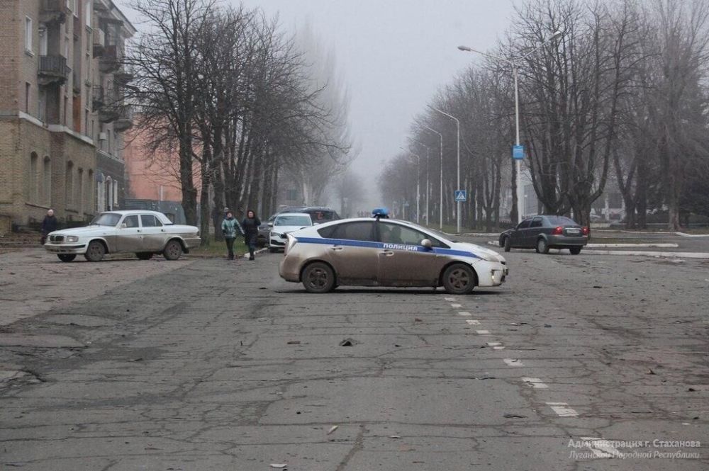 Украинские войска обстреляли город Стаханов