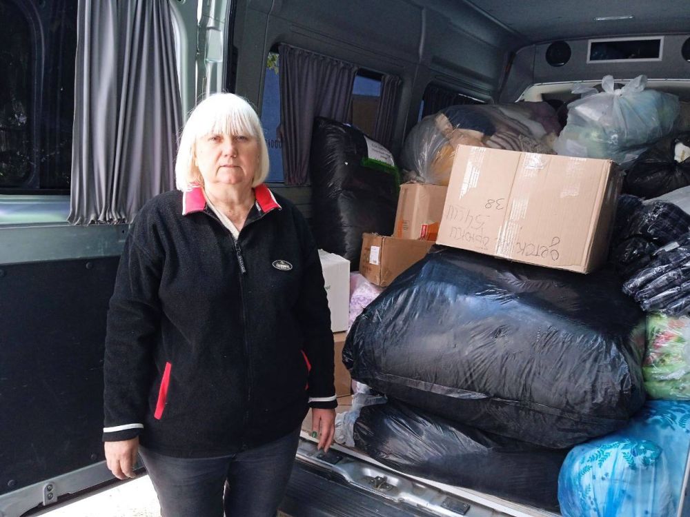 Светлана Гизай: Передала гуманитарную помощь от партии «Единая Россия»