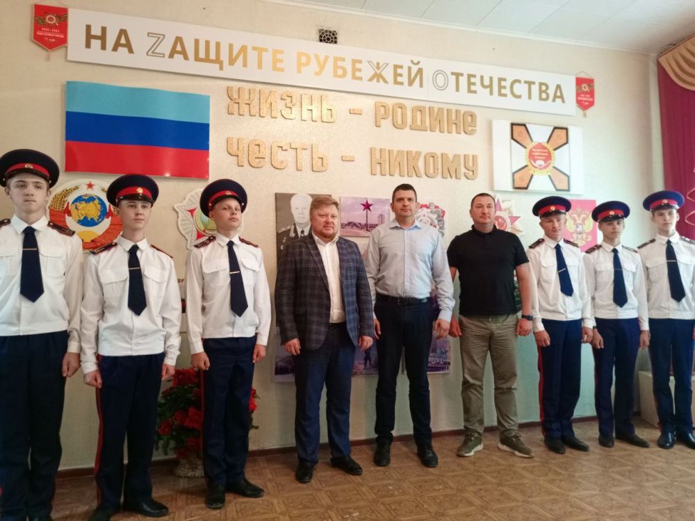 В рамках реализации Всероссийской программы «Школьный музей Победы» в Республиканском казачьем кадетском корпусе им. маршала авиации Александра Ефимова открылся школьный музей Победы «На Zащите Рубежей Отечества»