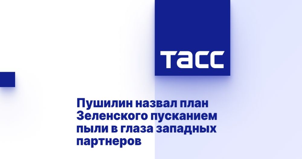 Пушилин назвал план Зеленского пусканием пыли в глаза западных партнеров