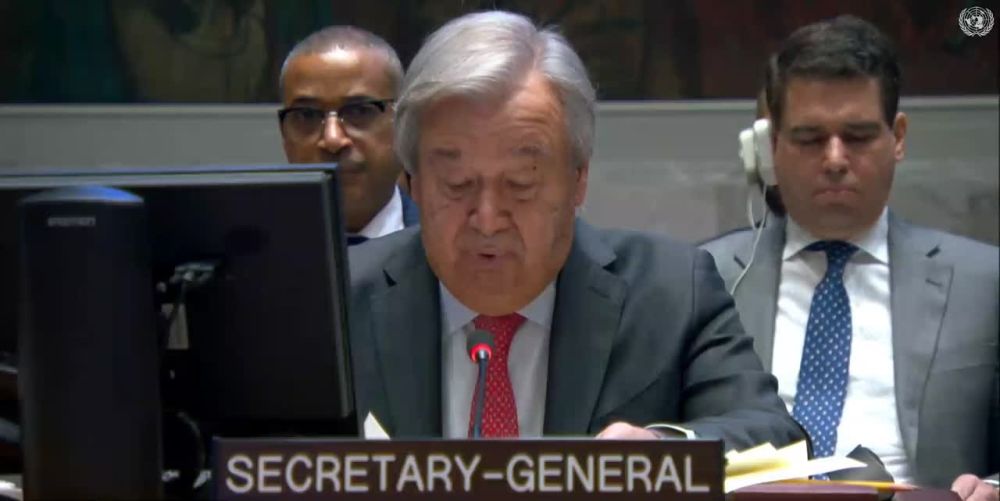 Генсек ООН Антониу Гутерриш напомнил, что нападение ХАМАСа на Израиль произошло не на пустом месте