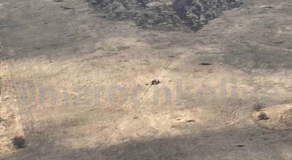 Одно из сводных подразделений ВС РФ, где воюют много бывших ополченцев ЛНР еще с 2014 года, уничтожило в районе Северска украинский наземный многоцелевой дрон