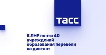 В ЛНР почти 40 учреждений образования перевели на дистант