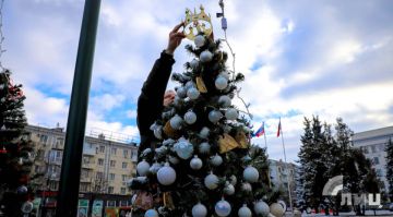 ЛИЦ наградил победителя голосования за лучшую муниципальную елку Республики