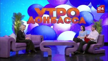 На телеканале Луганск 24 программа Утро Донбасса