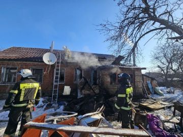 В Луганске на пожаре пострадал мужчина