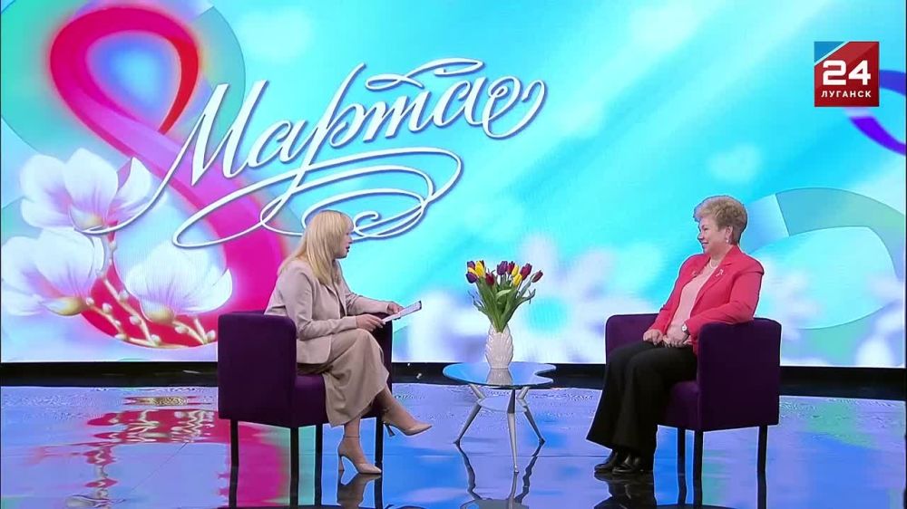 В гостях праздничного телемарафона на «Луганск 24» – Ольга Бас, сенатор Российской Федерации от ЛНР: