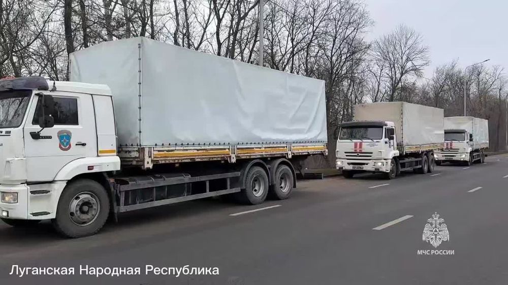 Более 3 000 тонн гумпомощи МЧС России доставило в новые субъекты РФ и приграничные районы