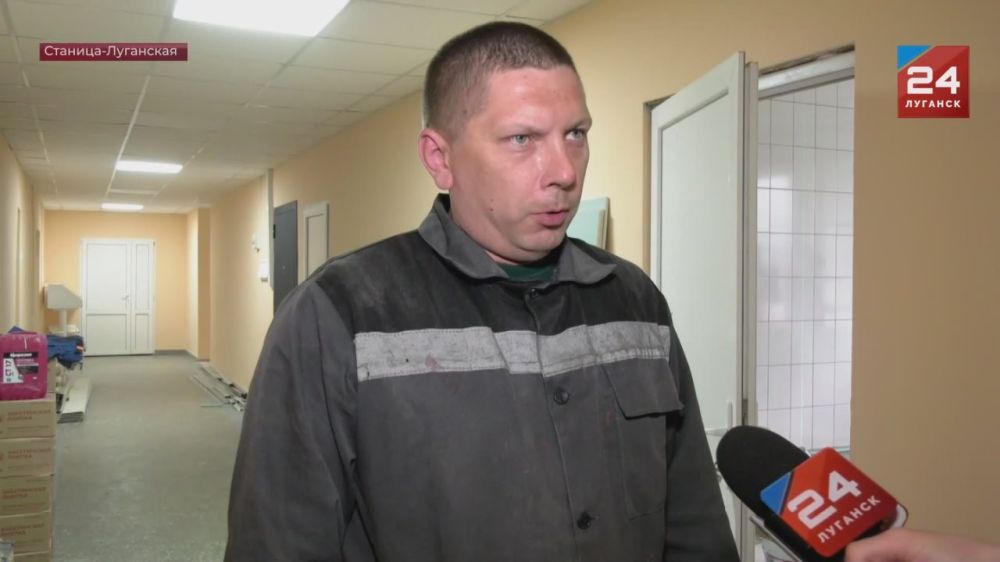 В Станично-Луганской центральной больнице завершают восстановление приёмного отделения