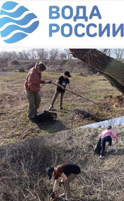 Экологи и школьники Луганска очистили от бытового мусора часть берега Лугани
