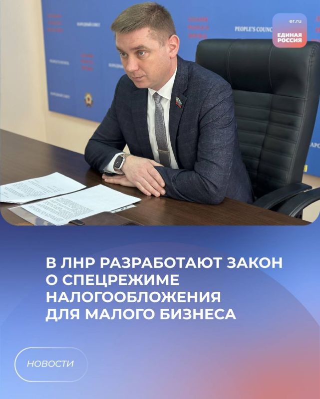 В ЛНР разработают закон о спецрежиме налогообложения для малого бизнеса