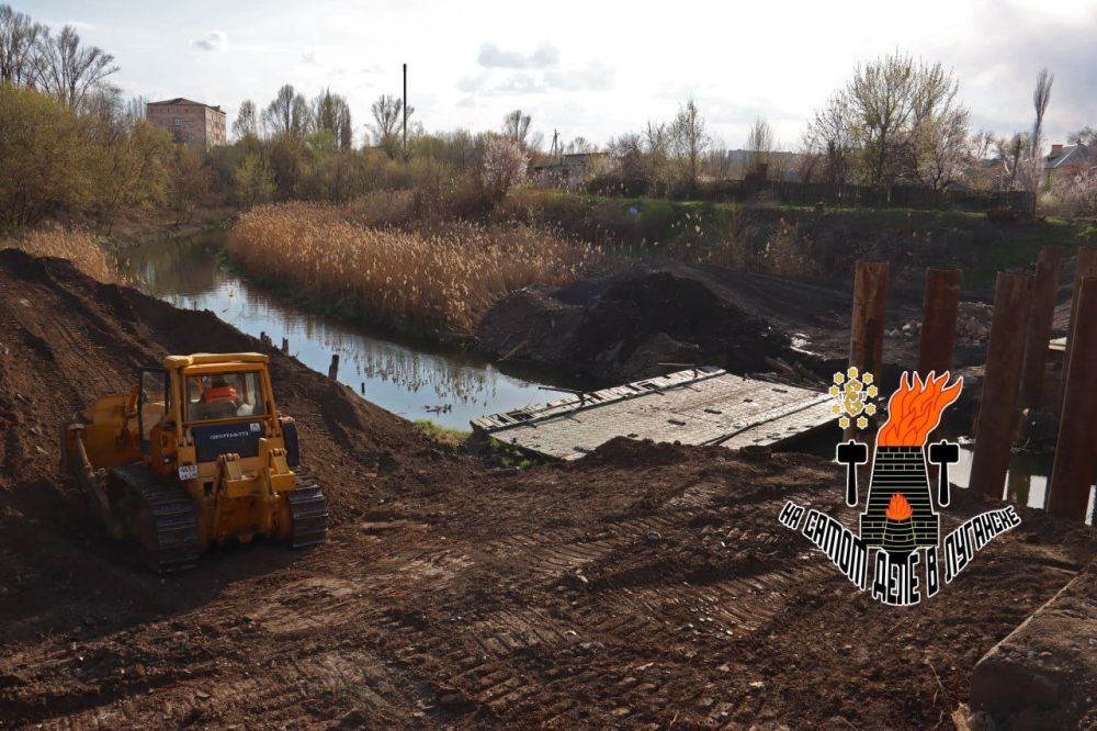 Временный мост на 395-й Шахтерской Дивизии начнет работу к выходным