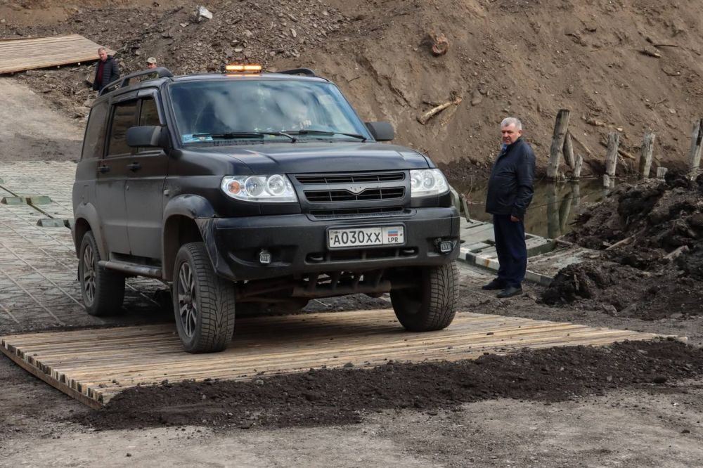 В Луганске запущено реверсивное движение по понтонному мосту в районе улицы 395-й Шахтерской дивизии