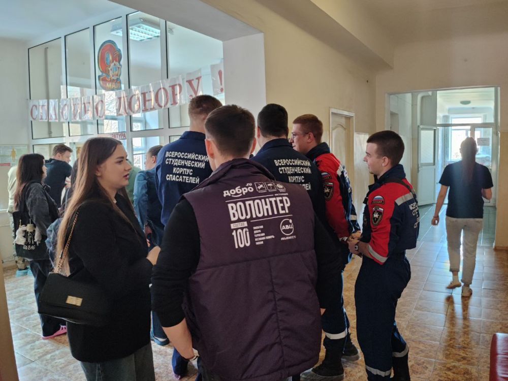 Сегодня командой Штаба ЕР инициирована замечательная акция по донорству крови, организованная совместно с активной молодежью нашей республики