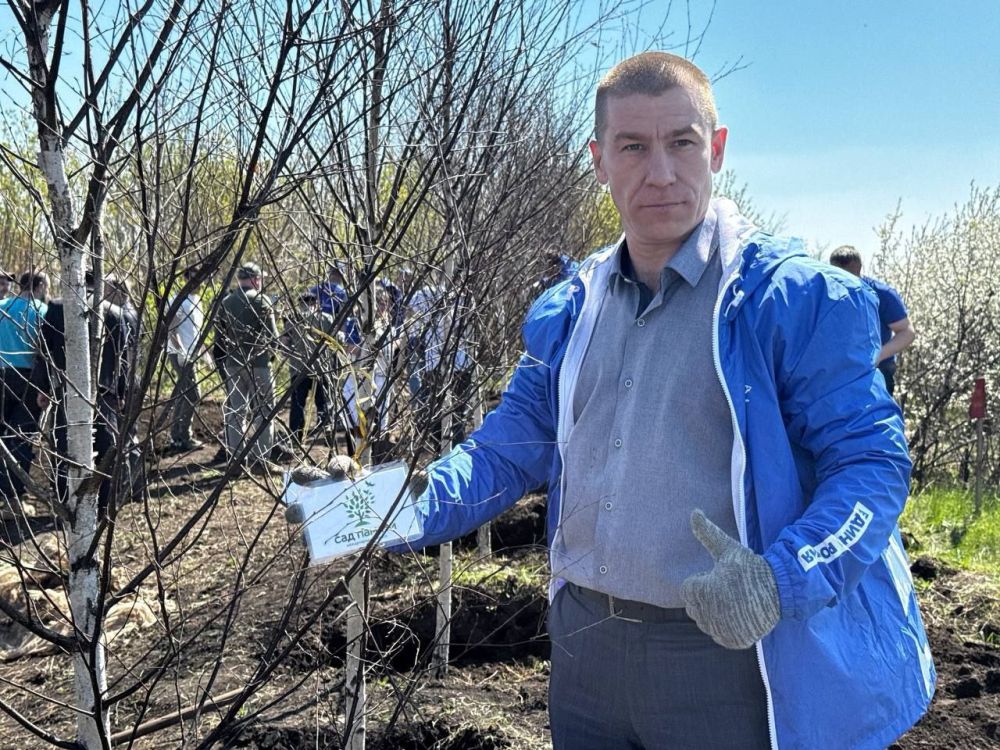 В Первомайске возле мемориала «Журавли» высадили «Сад памяти»