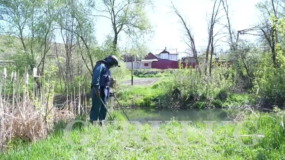 Саперы Главного управления МЧС России по ЛНР приступили к разминированию участка реки Лугань в Первомайске