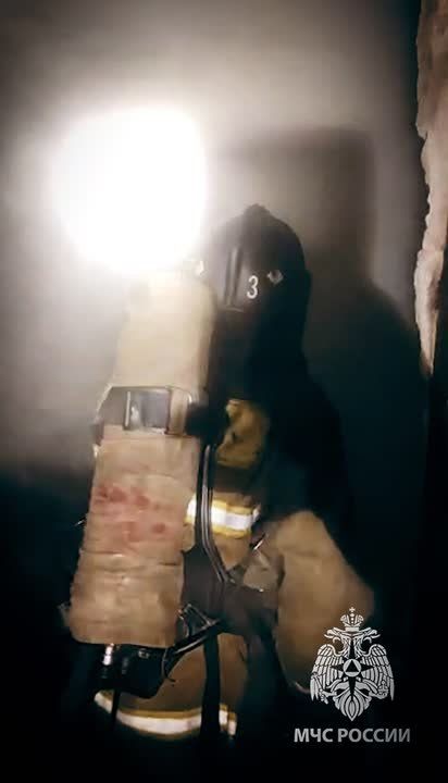 На пожаре в Луганске спасателями МЧС России были спасены 2 человека и 12 эвакуированы