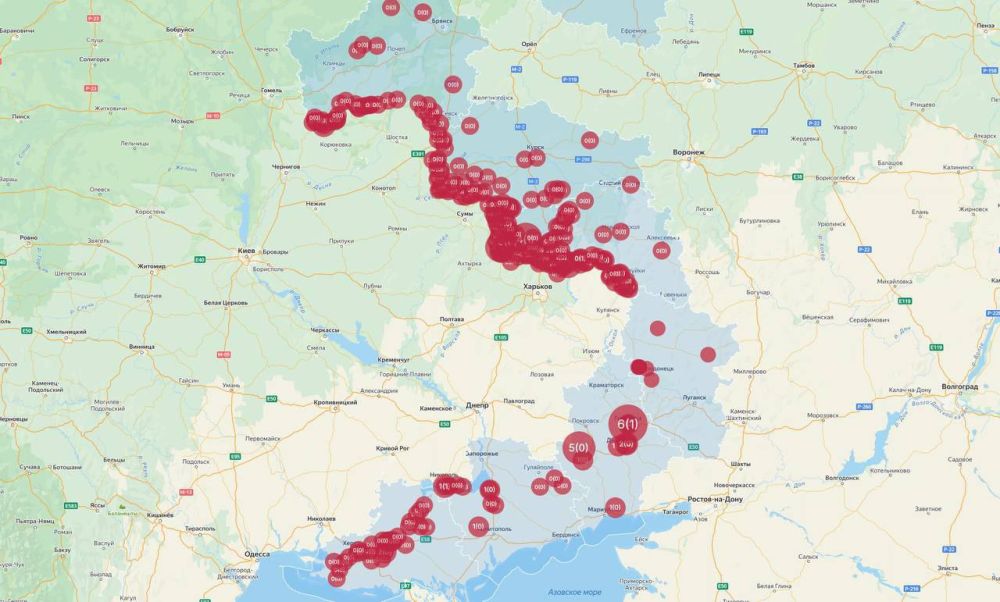 За прошедшую неделю украинские боевики около 2000 раз нанесли удары по гражданским объектам на территории России