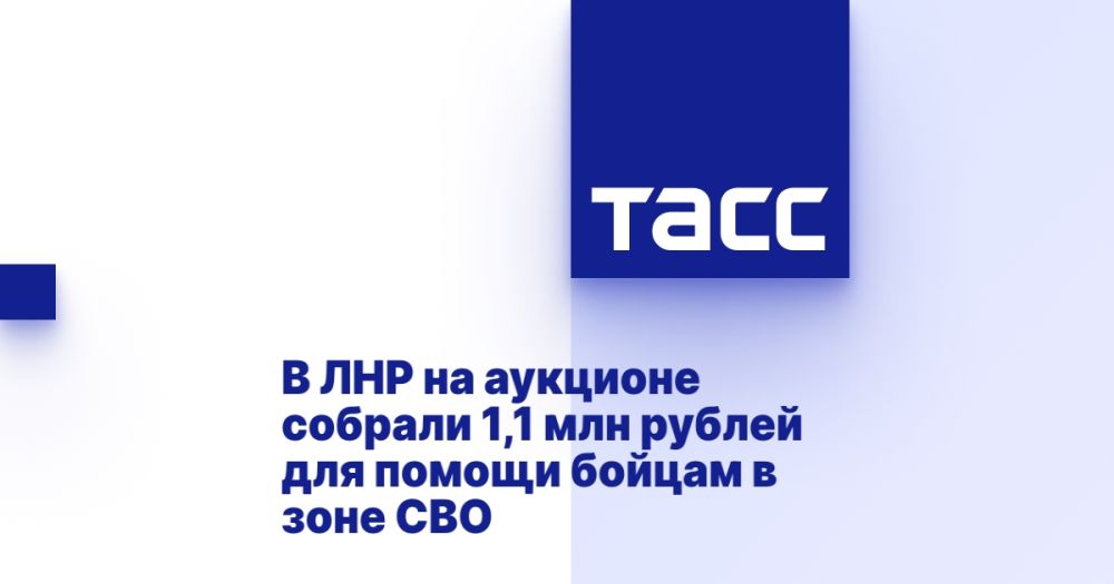В ЛНР на аукционе собрали 1,1 млн рублей для помощи бойцам в зоне СВО