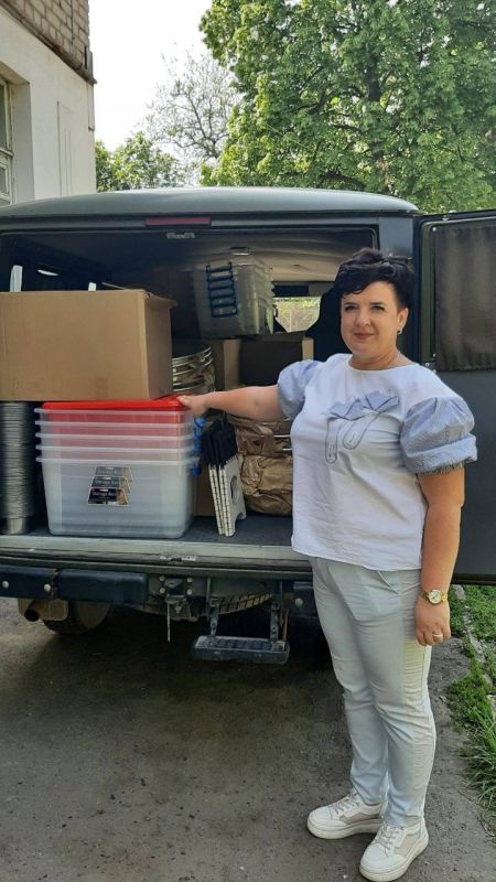 Инна Швенк: Передали гуманитарную помощь в детские дома и специальные (коррекционные) школы-интернаты республики