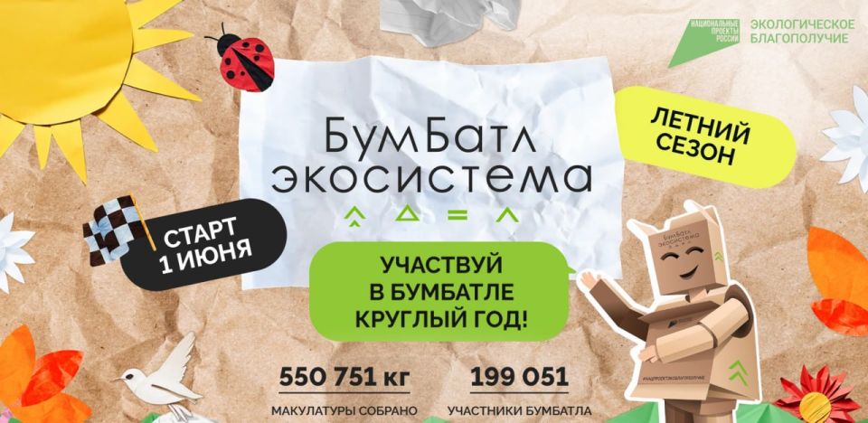 12,4 тонн макулатуры собрали и передали на переработку жители ЛНР в ходе весеннего этапа акции «БумБатл»