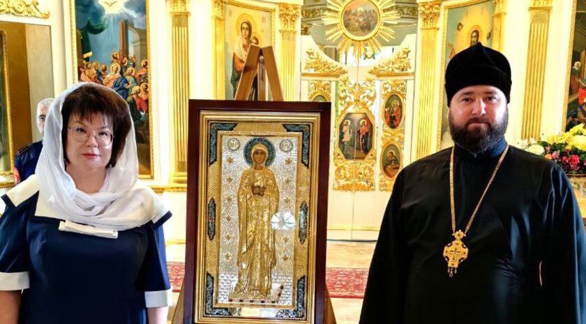 Луганская делегация передала жителям Коломны список Луганской иконы Божией Матери