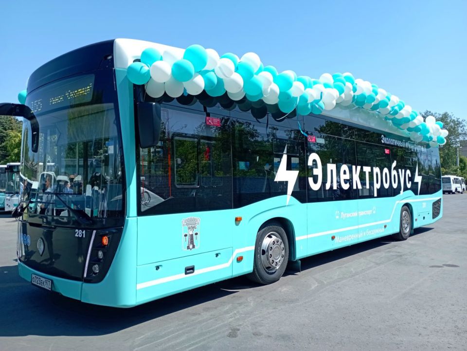 Яна Пащенко: Луганск стал первым городом в Донбассе и Новороссии, где появились электробусы
