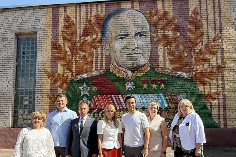 В Первомайске появился мурал с портретом Маршала Победы Георгия Жукова