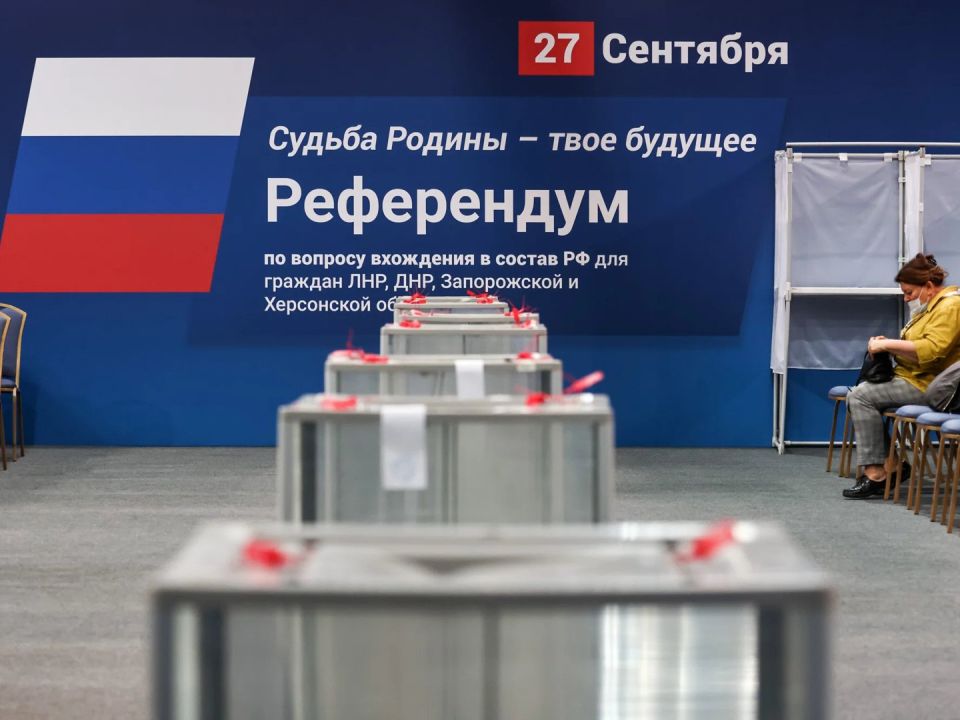 30 сентября 2022 года в состав России вошли 4 новых региона: ДНР, ЛНР, Херсонская и Запорожская области: карта