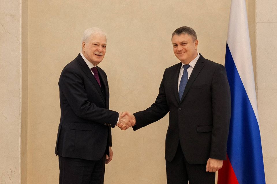 Борис Грызлов встретился с главой Луганской Народной Республики Леонидом Пасечником