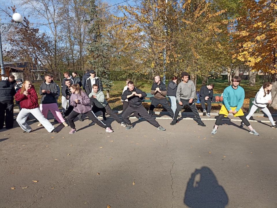 В день праздника в парке имени Горького прошли спортивные мероприятия