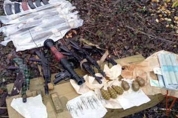 Схрон вооружения и боеприпасов обнаружили росгвардейцы в ЛНР