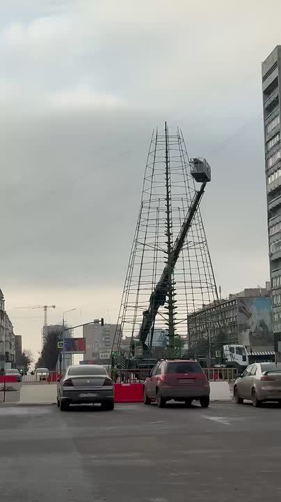 Вот так сейчас выглядит главная елка Луганска