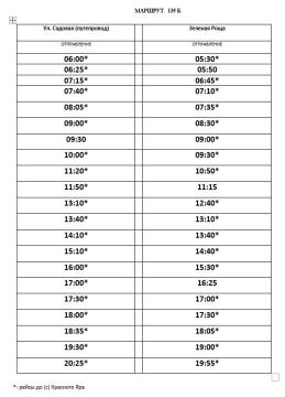 С 8 декабря изменилось расписание маршрута № 135Б