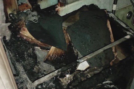 В Рубежном стиральная машина стала причиной пожара в квартире