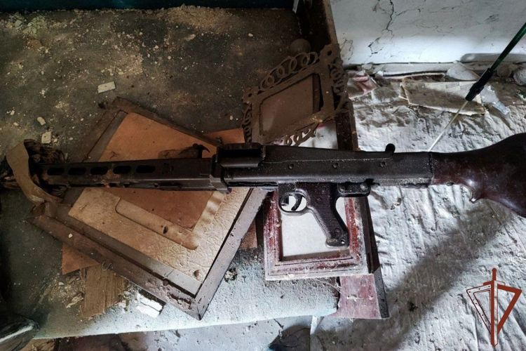 В ЛНР росгвардейцы обнаружили тайник с оружием