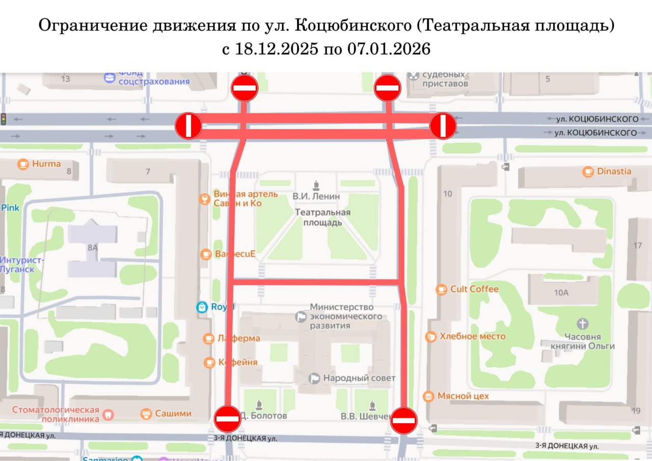 ВНИМАНИЕ! ОГРАНИЧЕНИЕ ДВИЖЕНИЯ!