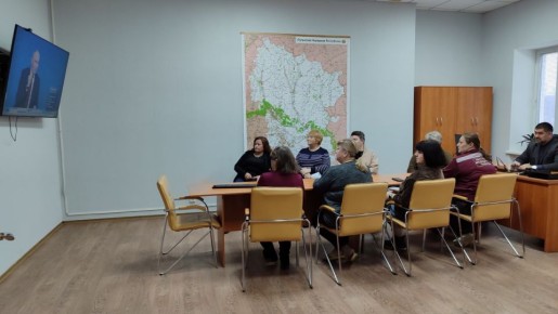 В Луганском центре медицины катастроф организован совместный просмотр прямой линии Президента России