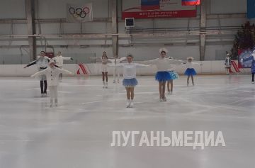 В Луганске прошло ледовое представление «Новогодний переполох, или Спасти Время!»