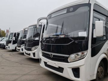 Андрей Губарев: В рамках Программы социально-экономического развития исторических регионов Луганской Народной Республики поступила последняя партия новых автобусов