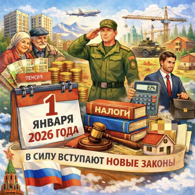 Ключевые законы и другие изменения, которые вступили в силу 1 января: