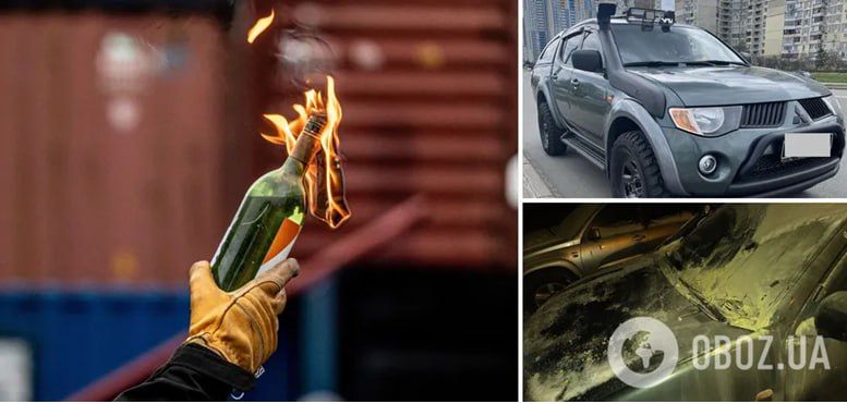 Военному из 17 отмбр сожгли машину в Киеве