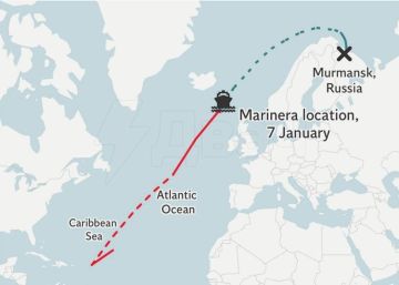Европейское командование ВС США заявило о задержании российского нефтяного танкера «Маринер» (Bella 1) в Атлантическом океане